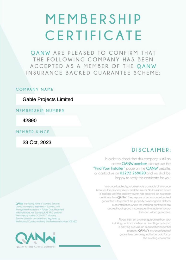 QANW Membership Gable Projects