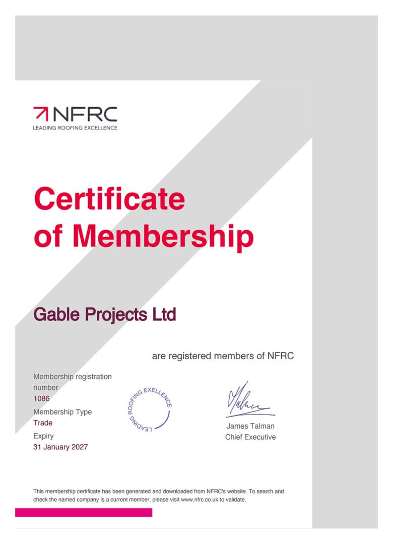 NFRC Membership Certificate