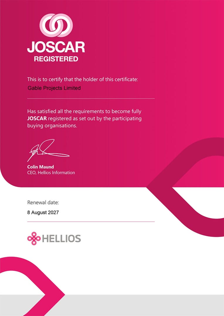 JOSCAR Certificate2027